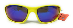 Boots Mens Active Sunglasses Yellow Sports Style Blue Trim 124J