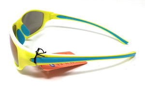 Boots Mens Active Sunglasses Yellow Sports Style Blue Trim 124J