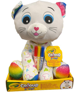 Crayola Colour Me Kitten Soft Toy with Felt Tip Pens